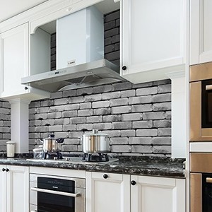 Details About Kitchen Wall Decor Sticker Backsplash Subway Tile Peel Stick Floor Decal Roll