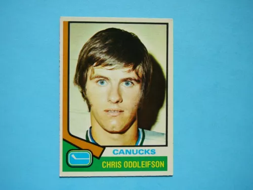 1974/75 O-PEE-CHEE HOCKEY CARD #108 CHRIS ODDLEIFSON ROOKIE EX/NM SHARP!! OPC