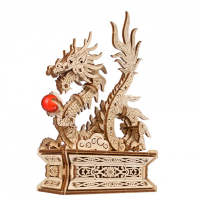 UGears Holzdrache - Einzigartiger 3D-Holzbausatz für kreative Bastler 70259 DIY