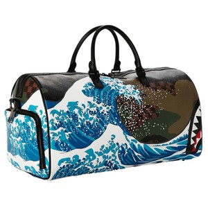 sprayground shark duffle camo