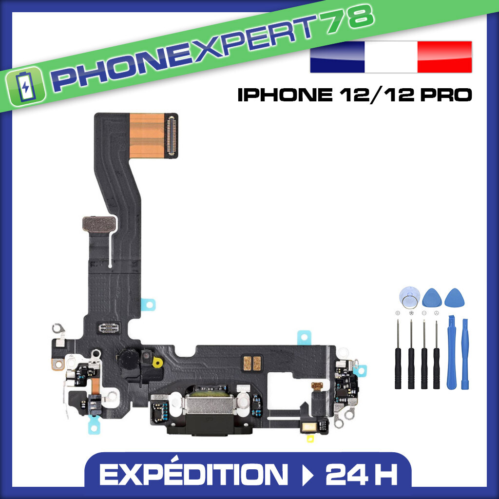 Nappe De Charge Compatible IPhone 12 – Connecteur Dock, Microphone, Pièce De Rechange - 8