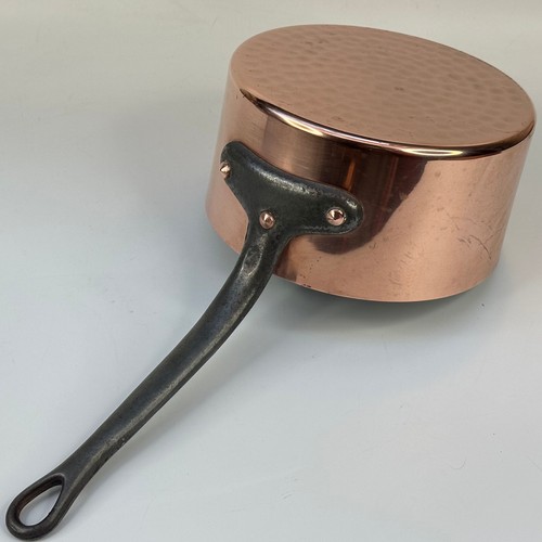 Vintage Kitchen Quality Set of 5 Heavy 6kg Copper Pans Stamped Gaor 50,Villedieu - Picture 10 of 24