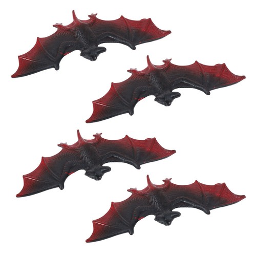 4 Pcs Halloween Supplies Horror Decoration Props Flying Bats Halloween Decor