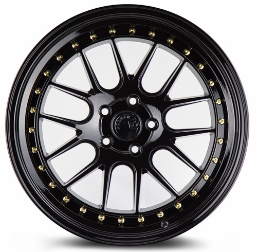 One 18x8.5 AodHan DS-06 5x114.3 +35 Gloss Black W Wheel - Picture 2 of 3