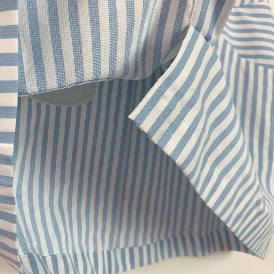 Nike Golf Tour Performance Azul Blanco Rayas Golf Skort Mujer 6 CINTURÓN FALTANTE Foto 2 de 4