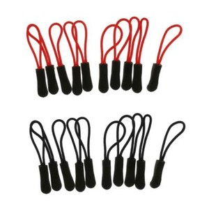 Black Zip Slider Hanger Replacement Zipper Pull Cord Fastener Puller A2052 Black Zip Slider Hanger Replacement Zipper Pull Cord Fastener Puller A2052