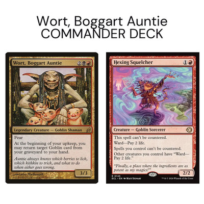 MTG Commander Deck: Wort Boggart Auntie Rakdos Goblins Dragon