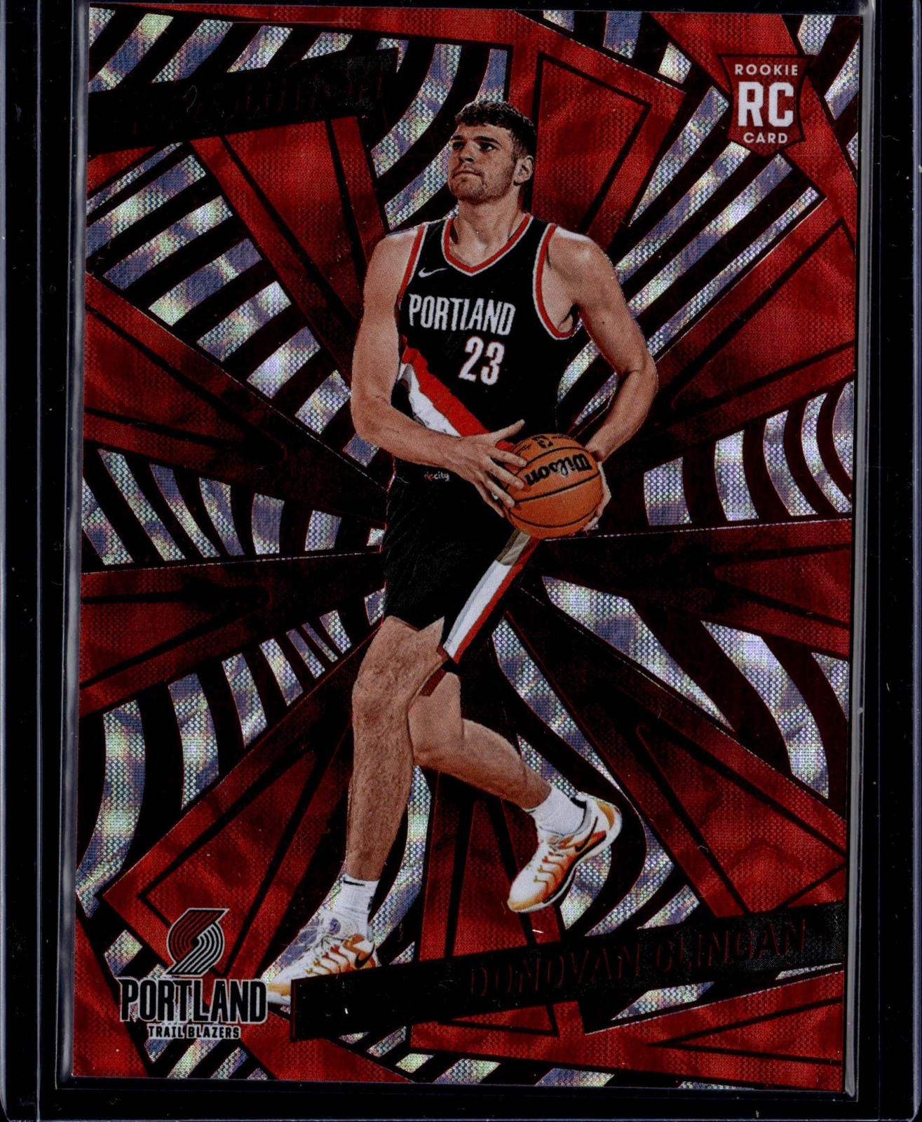 2024-25 Panini Revolution #108 Donovan Clingan Red Scope #/135