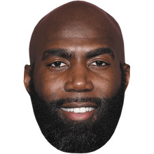 Malcolm Jenkins (Beard) Celebrity Mask, Flat Card Face, Fancy Dress Mask