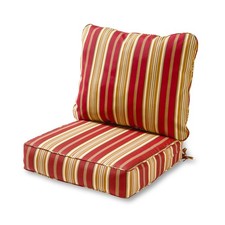 Tuscan Stripe Outdoor 2-piece Deep Seat Cushion Set