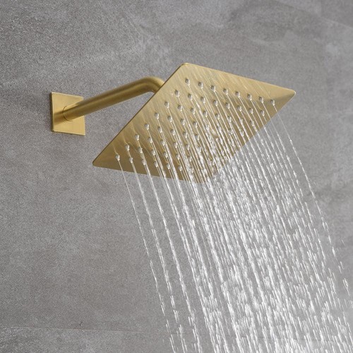 SUMERAIN Grifo para bañera y ducha con 1 manija y 1 pulverizador 1,8 GPM en oro cepillado (válvula - Imagen 8 de 12