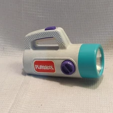Vintage Playskool Kids Flashlight Green, Clear, & Red Color Changing Lens Works