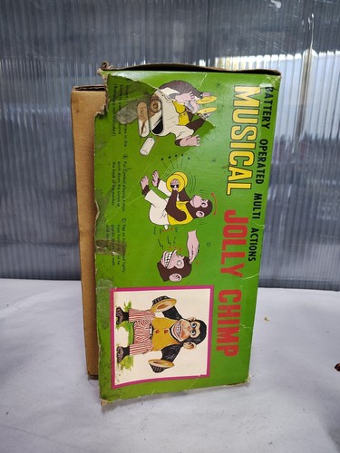 Vintage Musical Jolly Chimp suona piatti Daishin Japan in scatola #7061 per ricambi - Foto 11 di 18