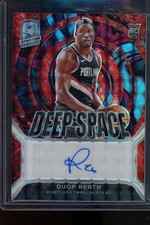 2023-24 Duop Reath RC Auto /75 Panini Spectra Deep Space Rookie Prizm | Blazers