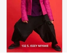 132 5. ISSEY MIYAKE Wool Blend Origami Wide Transformable Saruel Pants