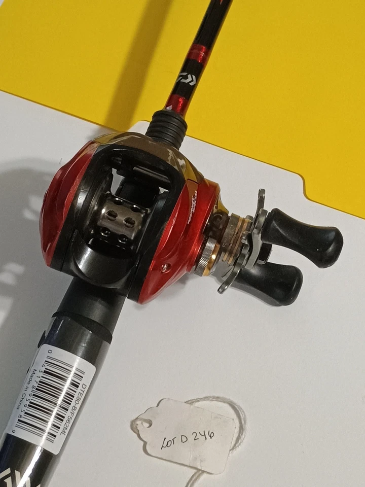 baitcasting Fishing Rod Daiwa Turbo 5'6" ML 6-12lb And Reel Bass Pro Shop - Image 2 of 4