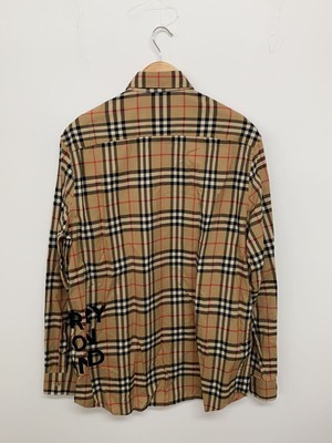 BURBERRY LONDON long sleeve shirt S cotton Brown check