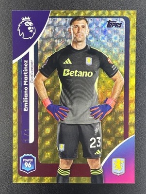 2025 Emiliano Martinez 1/1 Foilfractor Topps Chrome PL #20