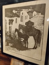 stampa originale Giuseppe Biasi Sardegna autori sardi del 900