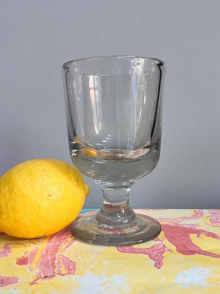 Antique Large 3/4 Pint Hand Blown Rummer Glass – Early 19th Century  Pontil Mark - Image 2 of 4