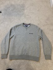Tommy Hilfiger Men's Size M Pullover Sweater Cotton Gray Crew Neck Medium