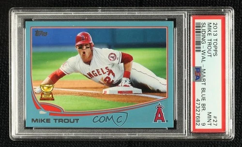 2013 Topps Wal-Mart Blue Mike Trout #27 PSA 9 MINT