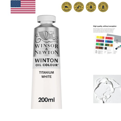 #ad Winton Oil Color 200ml 6.75 oz Tube Titanium White $30.99