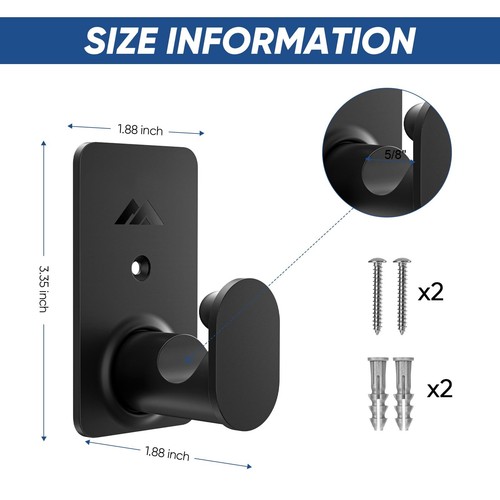 No Drill Curtain Rod Brackets for Poles 5/8" Upgrade 3M Adhesive Renter Frien... - Picture 8 of 8