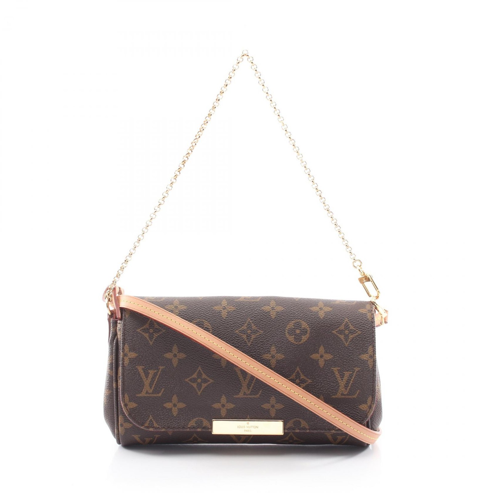 LOUIS VUITTON Favorite PM chain shoulder crossbody Handbag M40717 Monogram LV