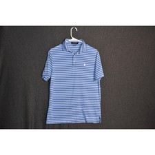 Polo Ralph Lauren Men's Small Striped Polo Shirt Preppy White Pony