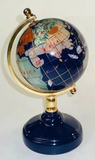 Globe World Map Desktop Globe 6" Deep Blue