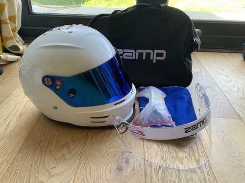 Zamp Kart Helmet RZ 42 YOUTH CMR2016 Ideal for Kart Racing size 56 + blue visor