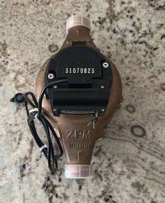 Zenner 1'' ZPM Nitro Bronze Water Line Meter Gallons PPD, New, Unused