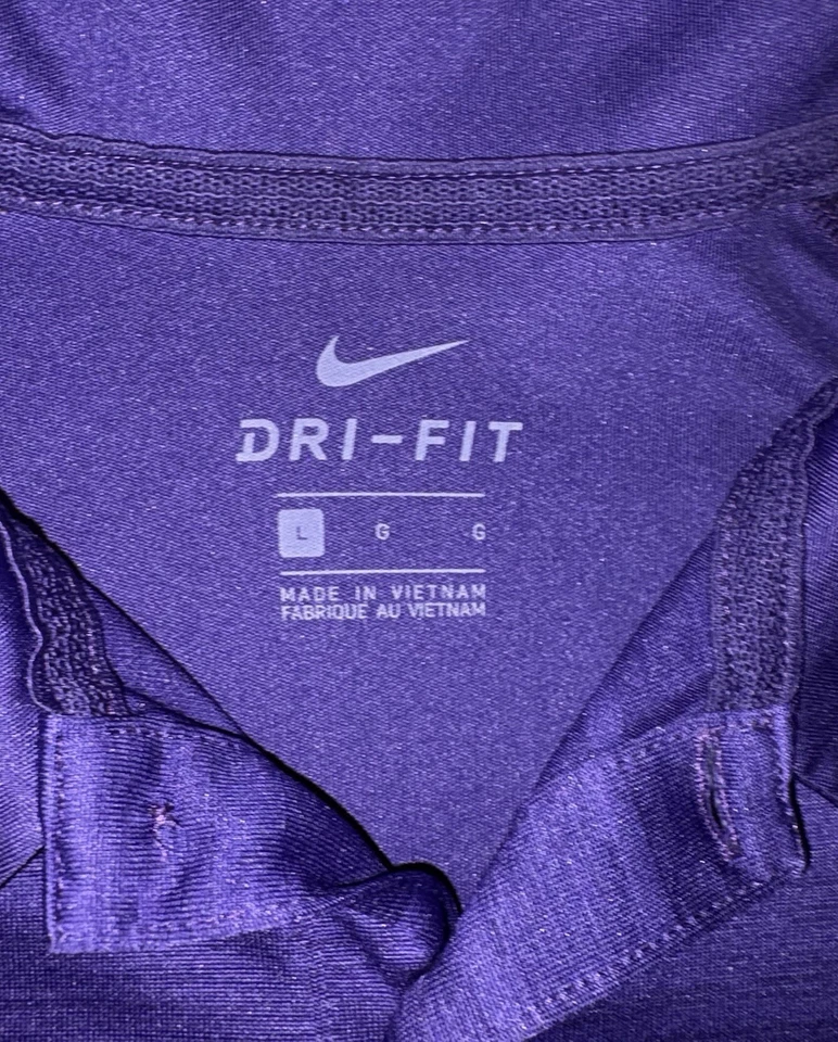 Camisa Polo Nike LSU Tigers Dri-Fit Púrpura Talla L Foto 4 de 4