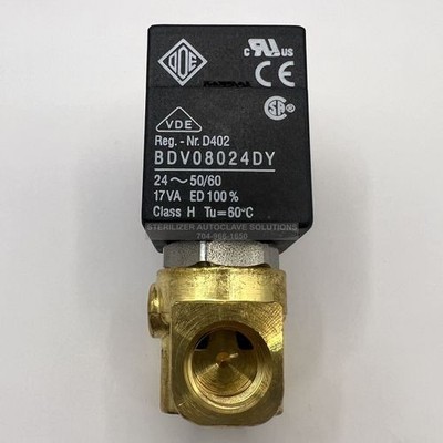 Tuttnauer Elara 11 Solenoid Valve 2/2 Way 1/4  BSP x 4.5, N.C 8W/24VAC ODE