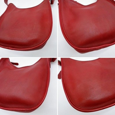 COACH Ergo 9920 Dark Red Leather Shoulder Bag Vintage Old Coach