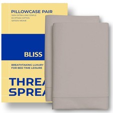 Thread Spread 100 Egyptian Cotton King Size Pillow Cases Set 2 - Luxury 600