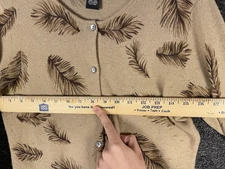 Vintage Carole Little Wool Angora Blend Cardigan Size Small