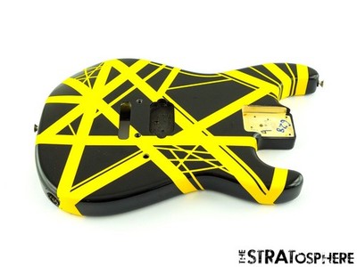 EVH Striped Series BODY Guitar Floyd Rose Route Black & Yellow Stripe
