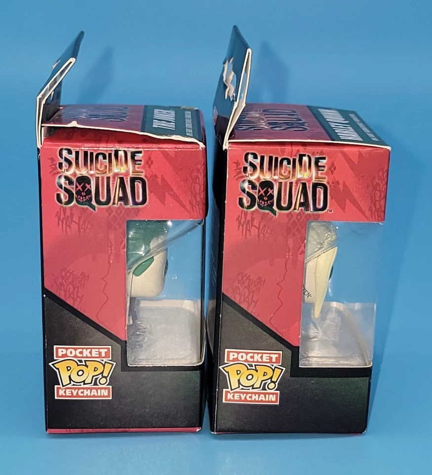 二手状况完好带盒 Funko Pop ! Heroes: Suicide Squad - The Joker #96 & Harley Quinn #97 — 第 2/4 张图片