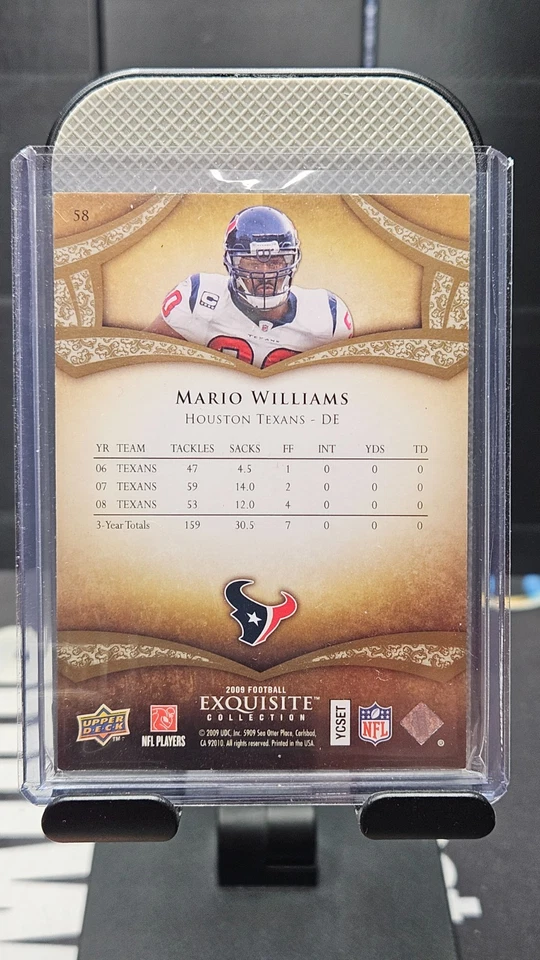 2009 Exquisite Football Collection #58 Mario Williams #/80 Texans🔥🔥 - Image 2 of 2