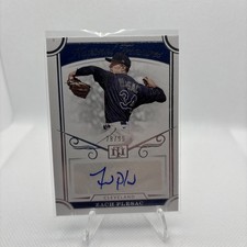 2021 Panini National Treasures Signatures /99 Zach Plesac #S-ZP Auto