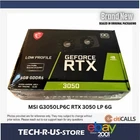 MSI G3050LP6C Video Card - GeForce RTX 3050 LP 6G OC 6G GDDR6 PCI-E4.0x8 Retail