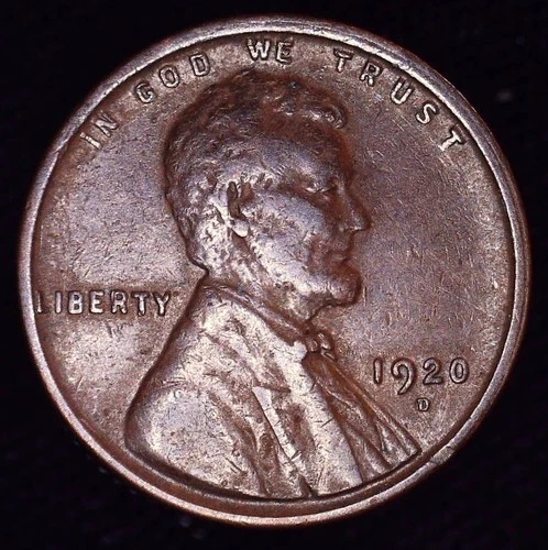 1920 D Lincoln Cent - VERY FINE