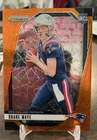 Drake Maye 2024 Prizm #329 Orange Lazer Prizm Rookie RC Patriots