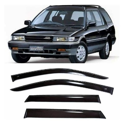 Window Visors Rain Guards Fit Toyota Sprinter Carib 1988-1995 Wind Deflectors