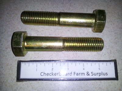 Qty-2 New Hex Head Cap Screw Bolt 1''-8 x 5'' Grade 5 Cadmium UNC 5305009210927