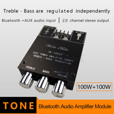 TPA3116 2 Channel 2*100W Bluetooth 5.0 Digital Audio Amplifiers Module ZK-1002T