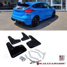 Rally Armor Ur Black Mud Flaps Nitrous Blue Logo For 2012-2018 Focus St Rs