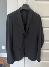 Theory Tech Blazer Men s 40 Black 2 Button Rodolf Cf Clymer Sports Coat